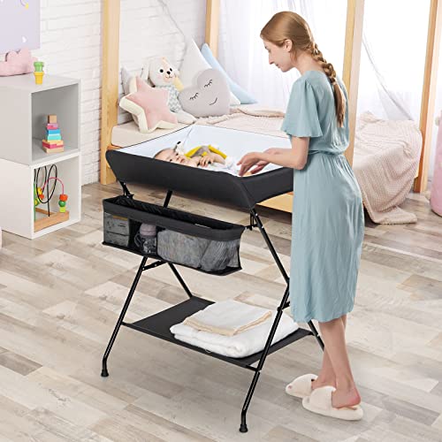 Full set of Costzon portable changing station features