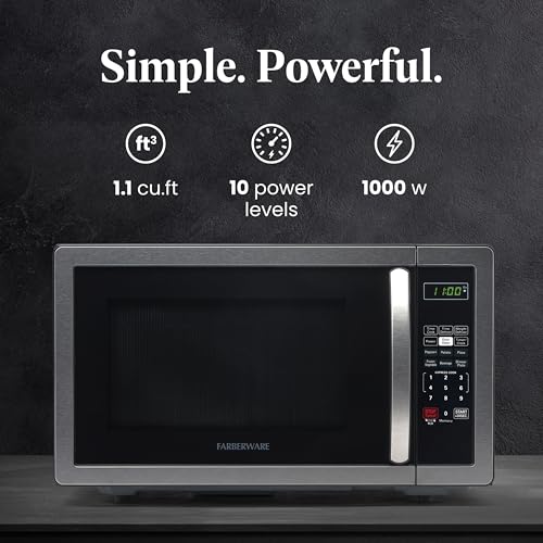 Control panel of Farberware FMO11AHTBKB microwave
