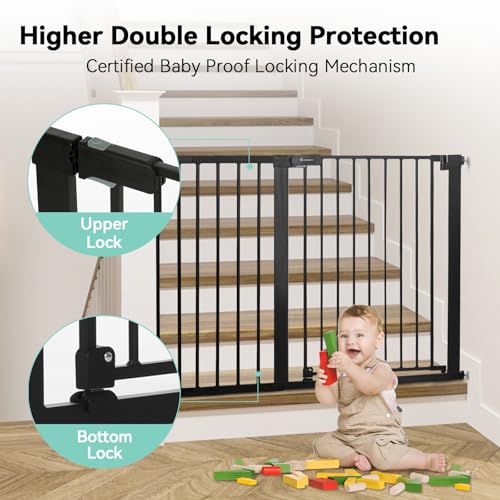 Sturdy steel construction of the pet gate