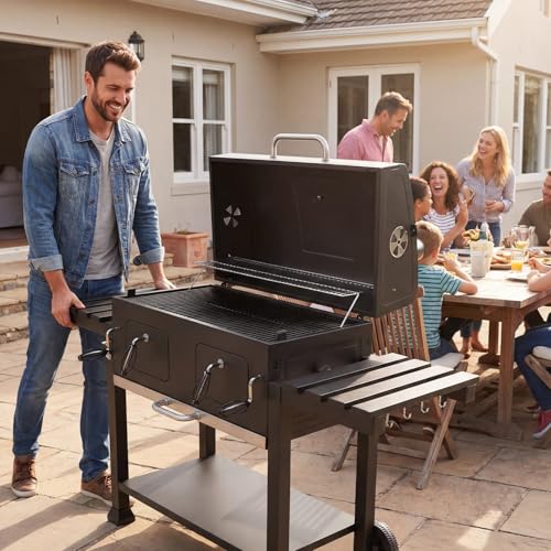 Integrated bottle opener on VEVOR grill frame