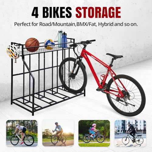 HEALTH LINE PRODUCT rack storing mountain bikes