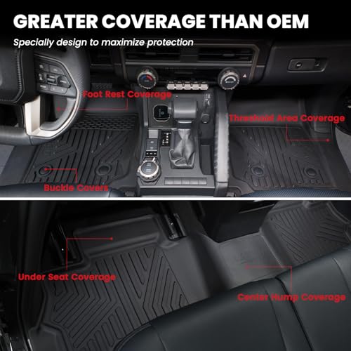 LASFIT floor mat installed in 4Runner