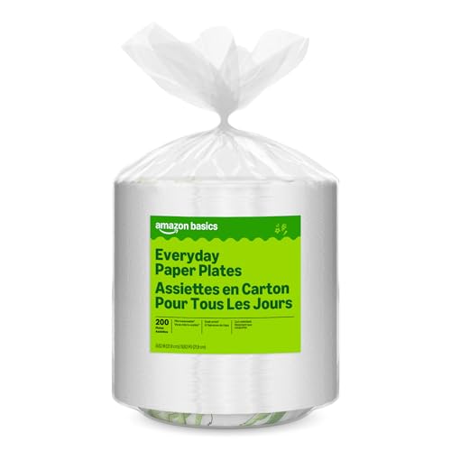 Basics Everyday 8.62 inch paper plates 200 count stack