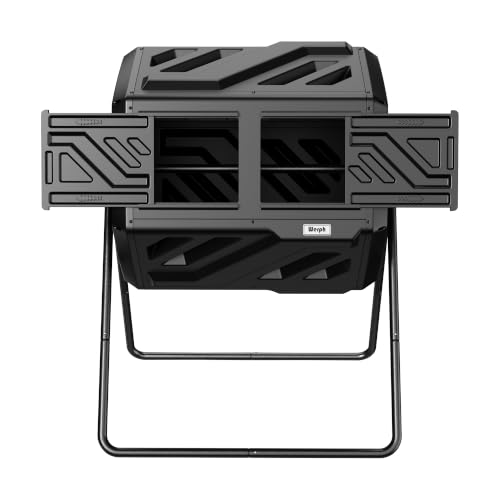 Werph 43 Gal Dual Chamber Compost Bin Tumbler