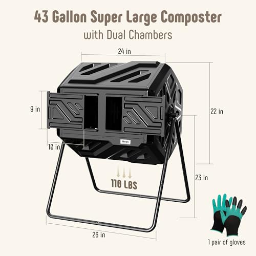 Werph compost bin sliding door access