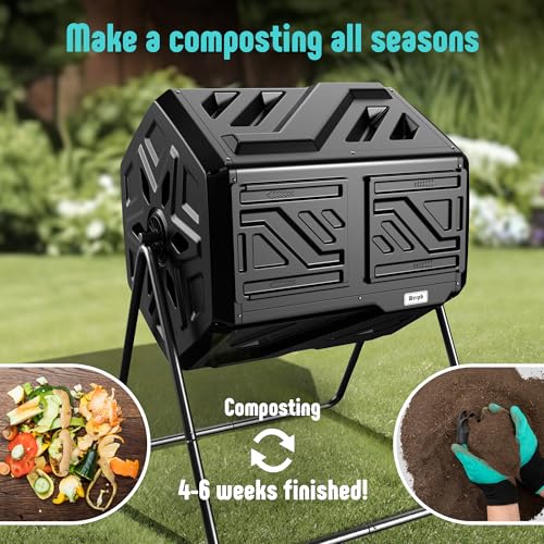 Werph outdoor garden compost bin setup