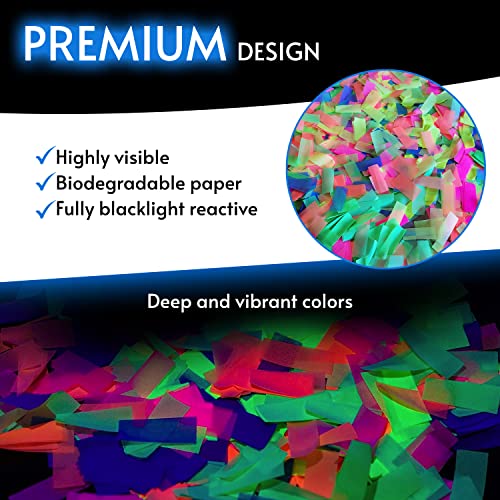 UV fluorescent glow party confetti