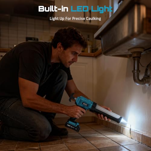 Four-speed adjustable caulk gun