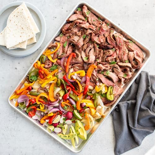 Nordic Ware natural aluminum sheet pan side profile