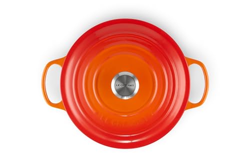 Le Creuset Dutch oven top view