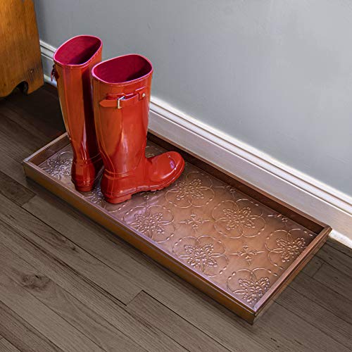 Underside of tray showing rubber grip pads