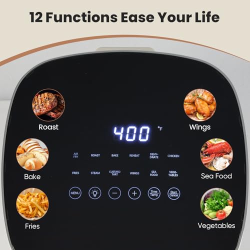 Sweetcrispy air fryer front view with window