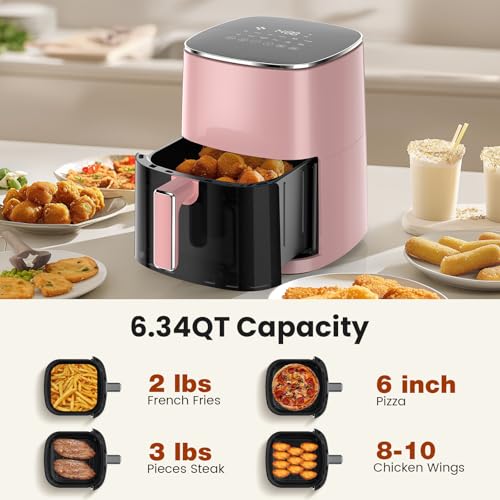 Sweetcrispy air fryer nonstick basket interior