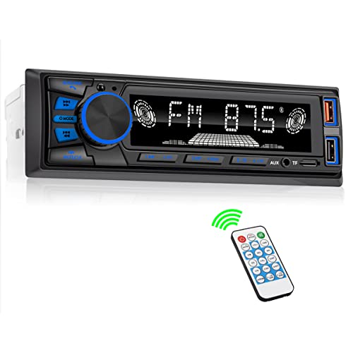 REAKOSOUND Car Radio Bluetooth Single DIN front view