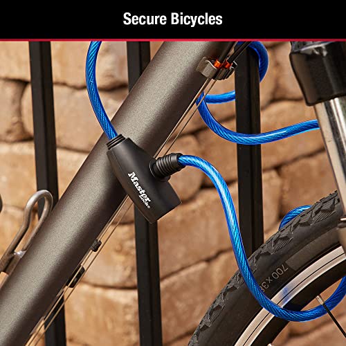 Green Master Lock bicycle cable lock