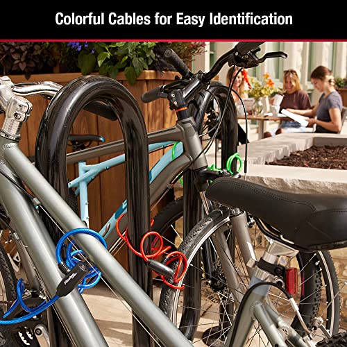 Red Master Lock bicycle cable lock