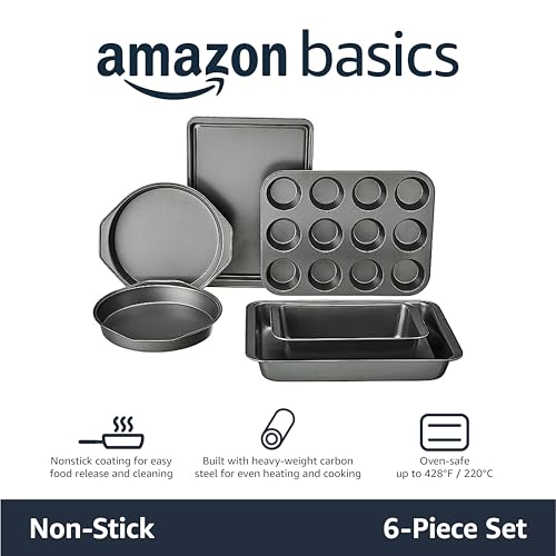 Basics 6 piece set including muffin and loaf pans