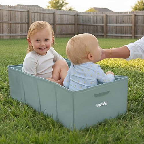 Ingenuity Tuckaway Tub folded flat for storage
