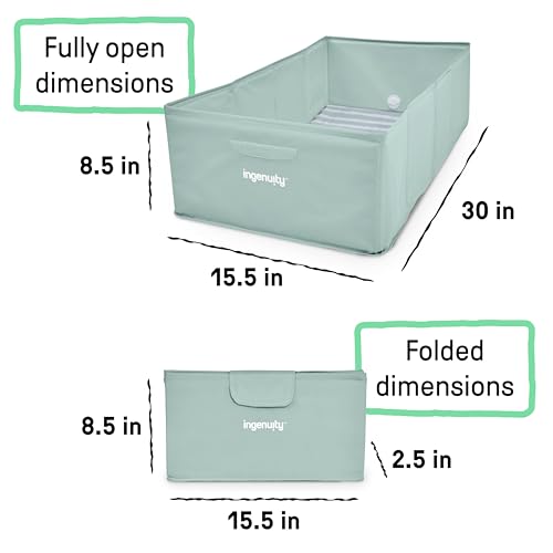 Top view of the Ingenuity Tuckaway Toddler Folding Tub