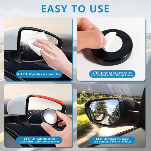 360 degree adjustable mirror for car