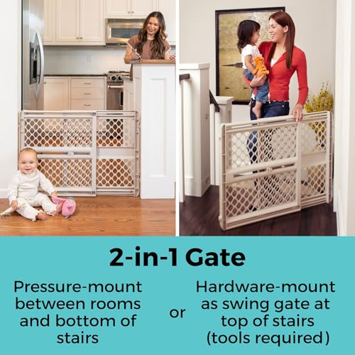 Close up of ergonomic handle on Toddleroo safety gate