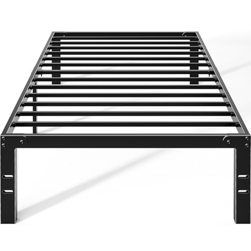 OLIXIS Twin 14in Metal Platform Bed Frame