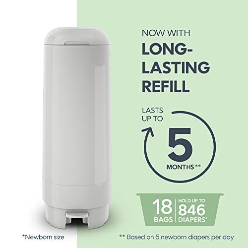 Hands-free foot pedal on Diaper Genie Pail
