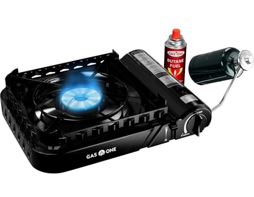 Gas One GS-3900PB-1 black dual fuel stove