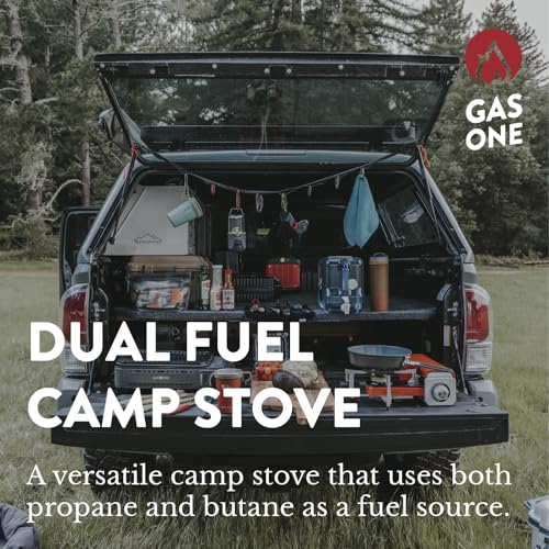 Gas One stove burner and windblocker detail