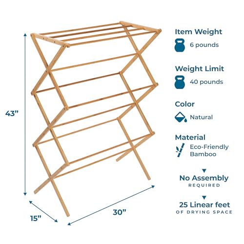 Honey-Can-Do drying rack stored in compact space
