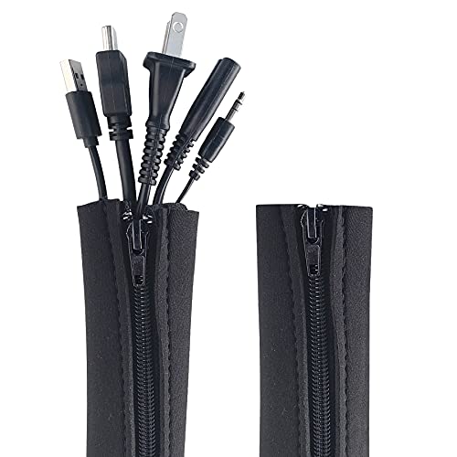 Wrap-It Storage Zipper Cable Sleeve 36 inch black packaging