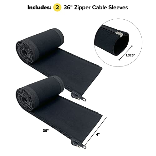 Close up of zipper mechanism on Wrap-It Storage sleeve