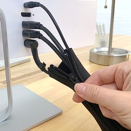 Cable sleeve wrapped around computer wires
