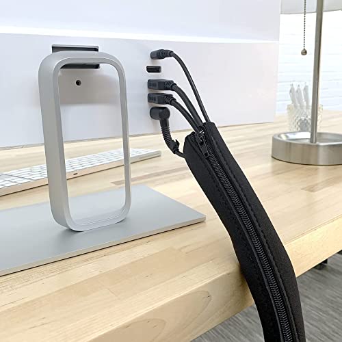 Zipper cable sleeve bundle for entertainment center
