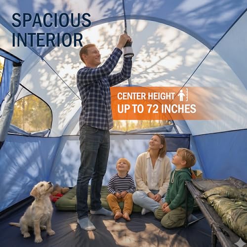 Mesh windows for tent ventilation