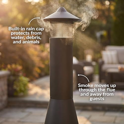 Three-legged base design of the Sunnydaze chiminea