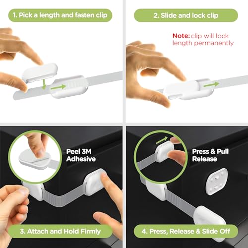 Adhesive baby safety lock