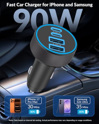 JUNVANG 90W car adapter with 240W cable