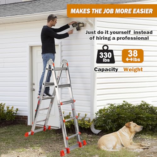 Soctone retractable ladder for home improvement