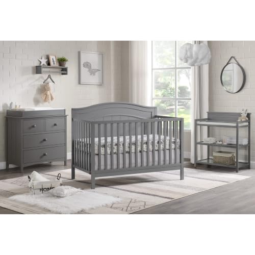 Nolan Convertible Crib with curved headboard