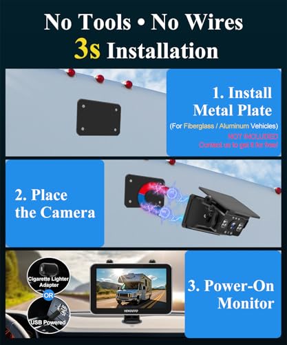VEKOOTO VK7 Pro magnetic solar backup camera