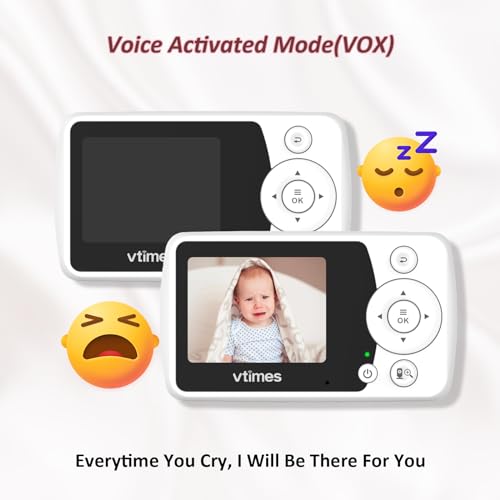 Close up of baby monitor controls and display