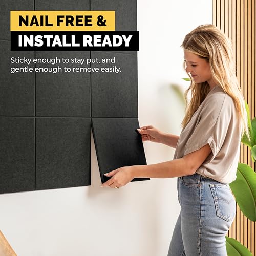 Adhesive tab installation for WallHero panels