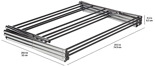 Basics metal clothes drying rack dimensions