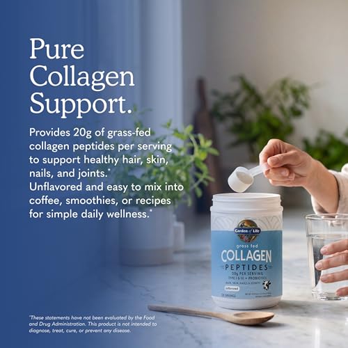 Close up of collagen powder texture