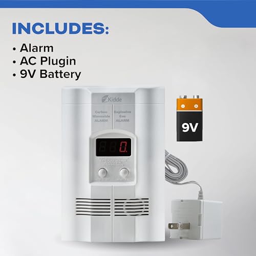 Kidde gas and CO alarm side angle
