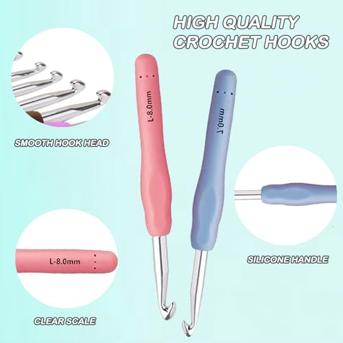 Yarniss crochet hook set with portable case