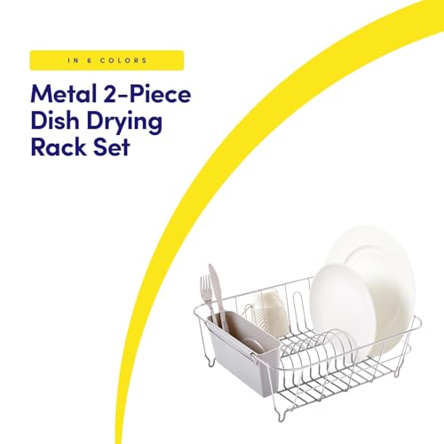 Silver dish drainer with removable cutlery holder