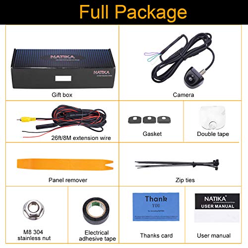 Rear view camera cables and connectors