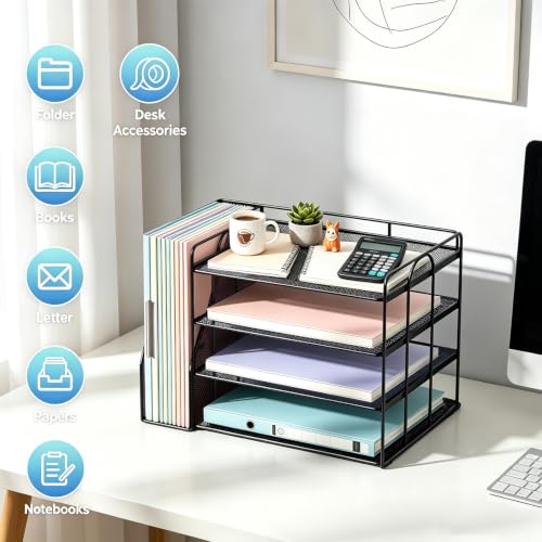 Top view of 4-tier office paper tray